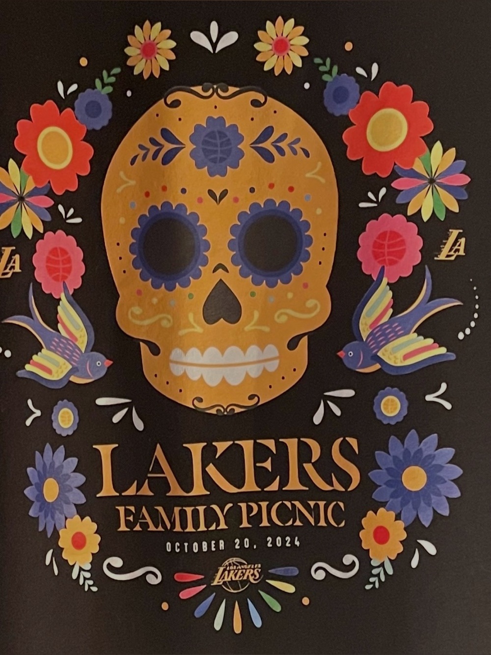 NEW Lakers Family Day 2024 Exclusive Graphic Tee size L